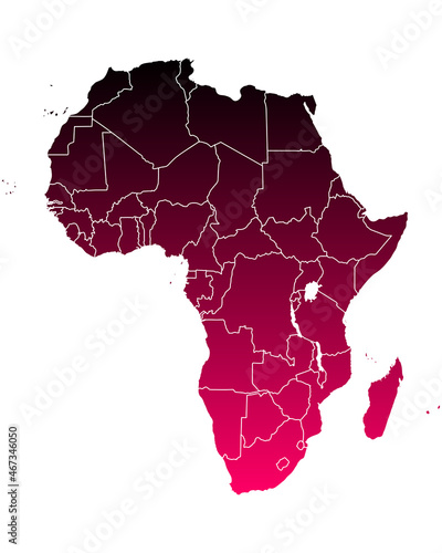 Karte von Afrika