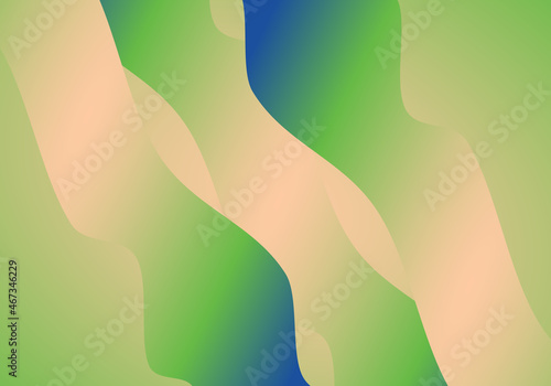 Fondo abstracto en  verde, azul y beis