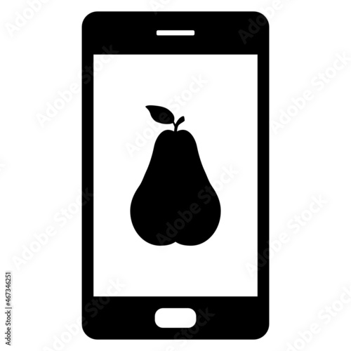 Birne und Smartphone