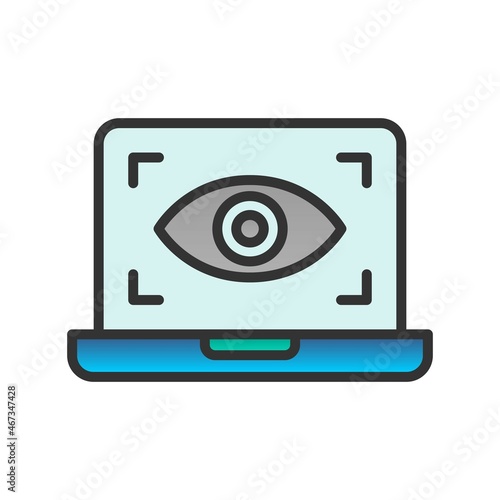 spy Filled Gradient Vector Icon Design