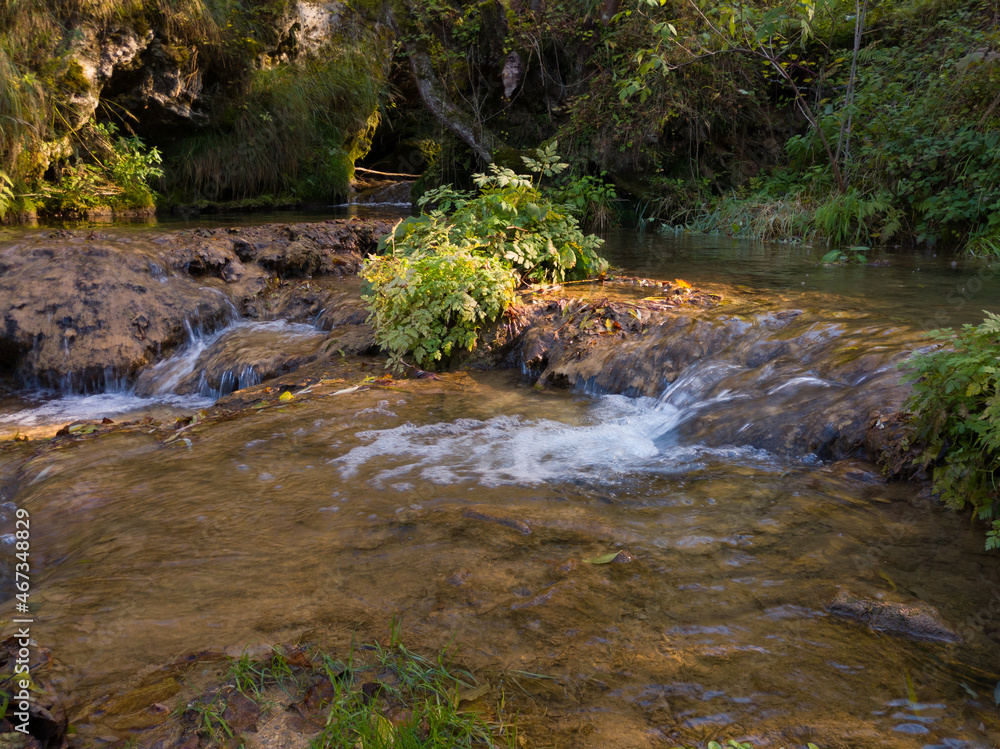 Rapids and cascades near the Gostilje waterfall on the slopes of the Zlatibor mountain in Serbia Rapids and cascades near the Gostilje waterfall on the slopes of the Zlatibor mountain in Serbia