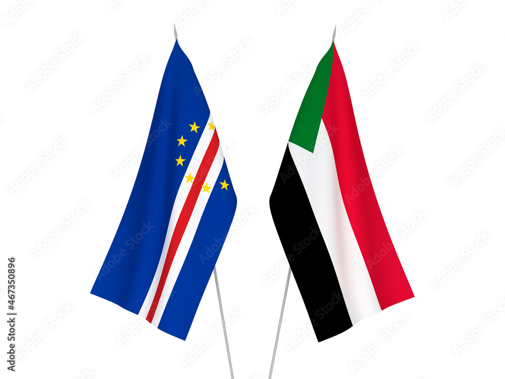Sudan and Republic of Cabo Verde flags