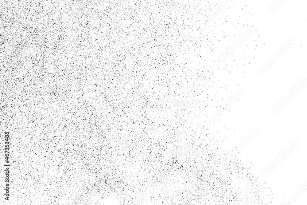 Distressed black texture. Dark grainy texture on white background. Dust overlay textured. Grain noise particles. Rusted white effect. Grunge design elements. Vector illustration, EPS 10. Distressed black texture. Dark grainy texture on white background. Dust overlay textured. Grain noise particles. Rusted white effect. Grunge design elements. Vector illustration, EPS 10.