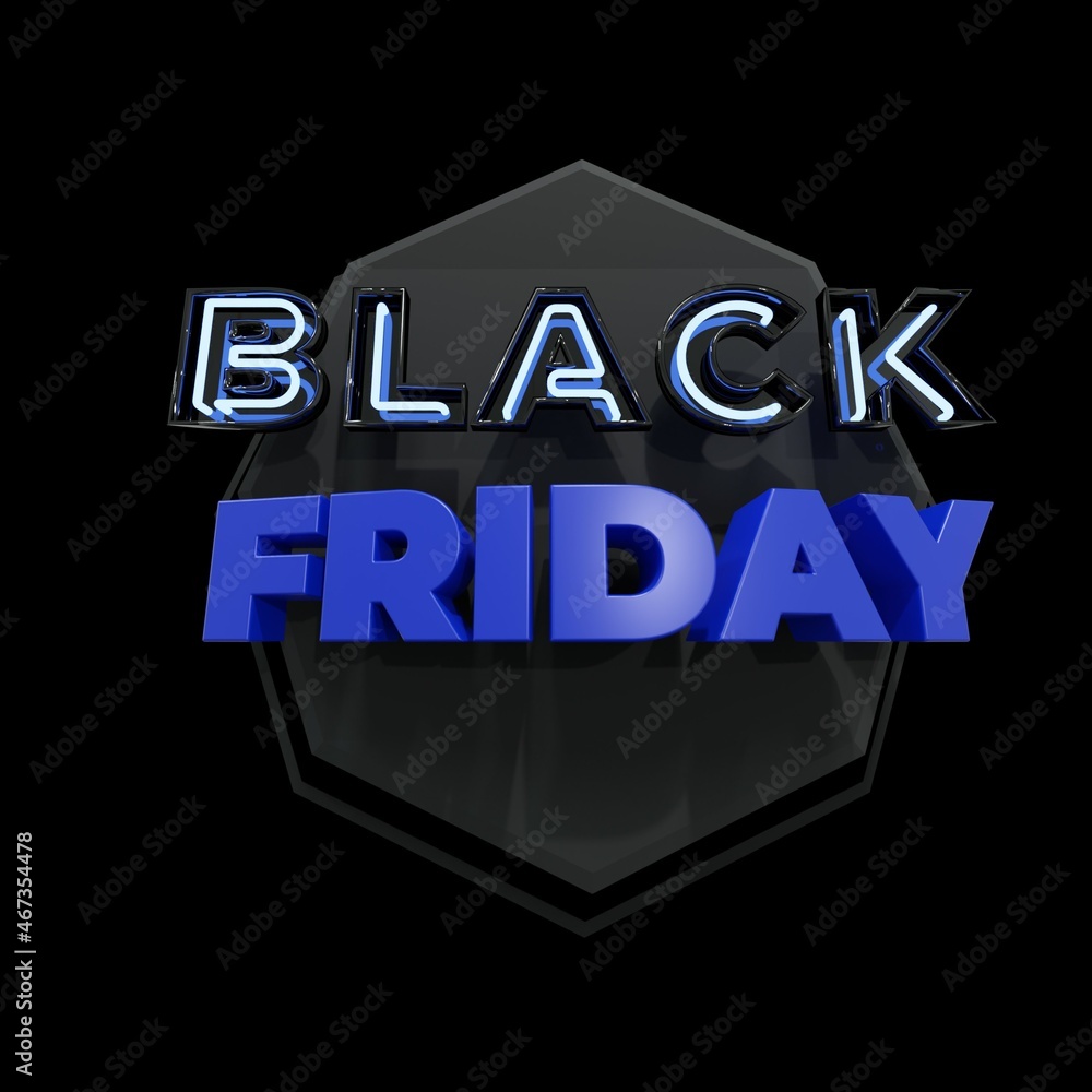 Black Friday 3d render Black Friday 3d render