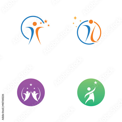Free Download People star logo and vector images - GFXLoad