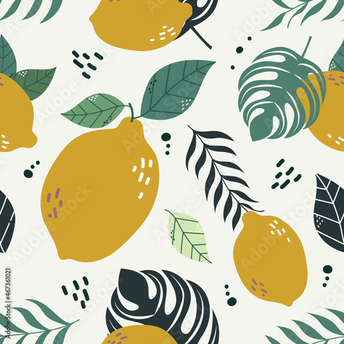 lemon seamless pattern	