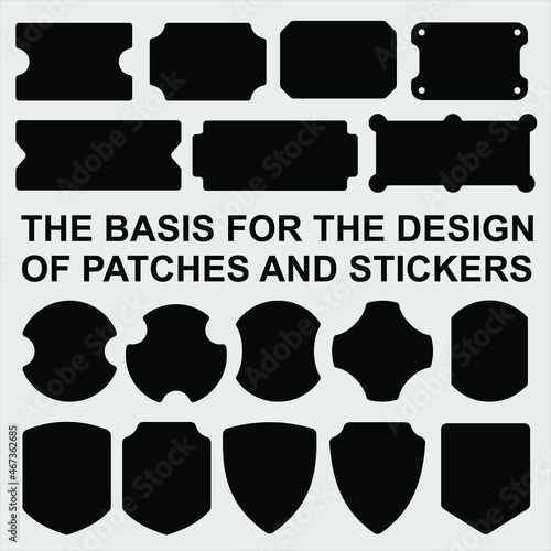 The basis for the design of patches and stickers. All corners are rounded.