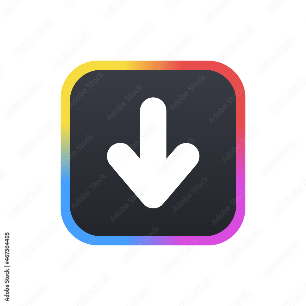 Arrow Downward - Sticker