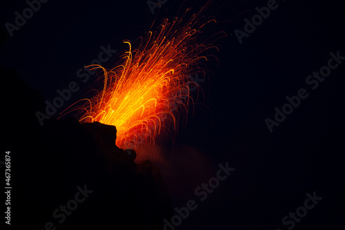 Ausbruch Vulkan Stromboli
