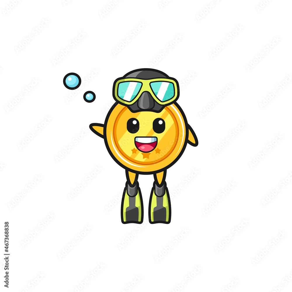 the medal diver cartoon character