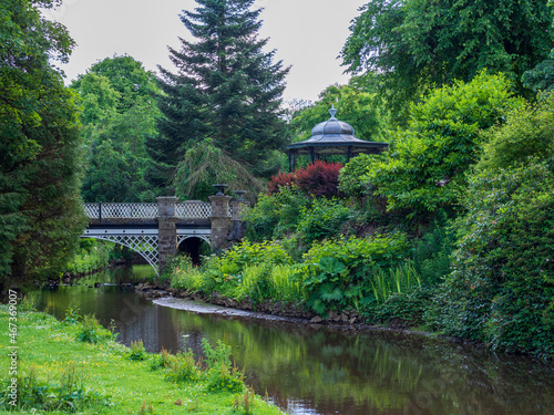 Fotografie Pavilion Gardens historic venue in Buxton, Derbyshire, United Kingdom