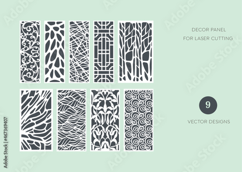 Screen panels  for laser