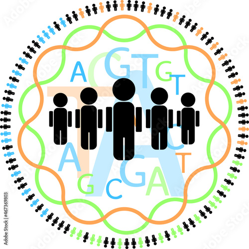 Visual representation of genetic studies in human populations