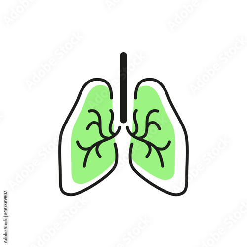 lungs organ respiration part detail icon