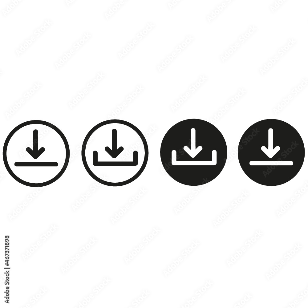 download icon set, download button Collection, Vector illustration. download icon set, download button Collection, Vector illustration.