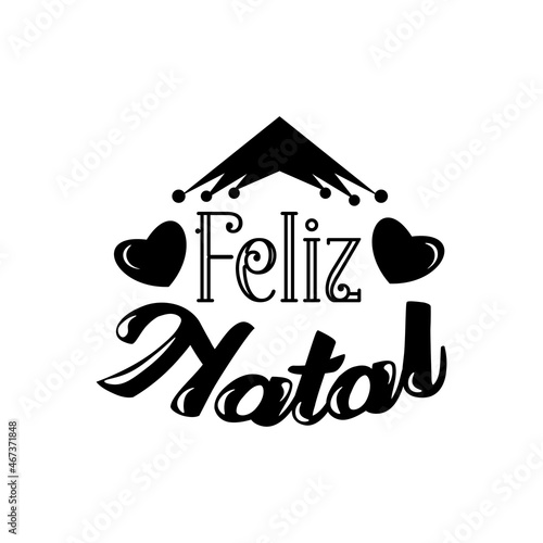 feliz natal quote lettering motivation design illustration craft