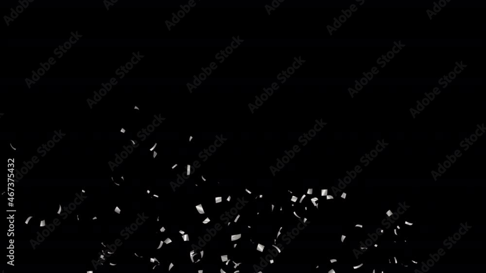 Silver Confetti Particles with Alpha Channel Prores 4444. Silver Confetti Particles with Alpha Channel Prores 4444.