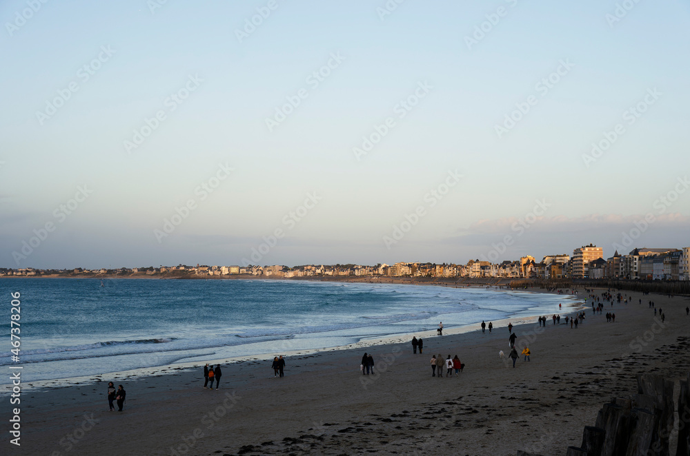 Town of Saint-Malo, a touristic icon in Brittany Town of Saint-Malo, a touristic icon in Brittany
