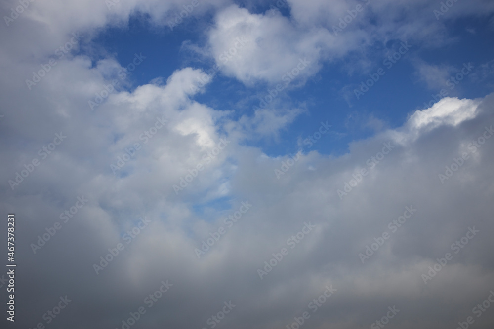 Northsea coast Julianadorp Netherlands. Clouds