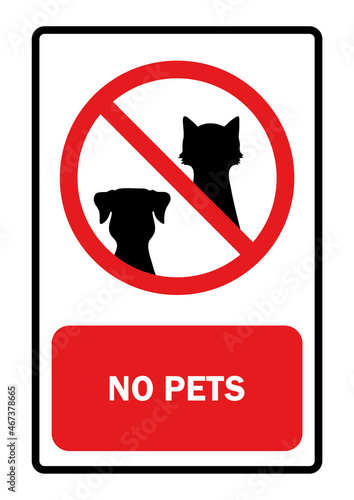 no pets symbol vector illustration