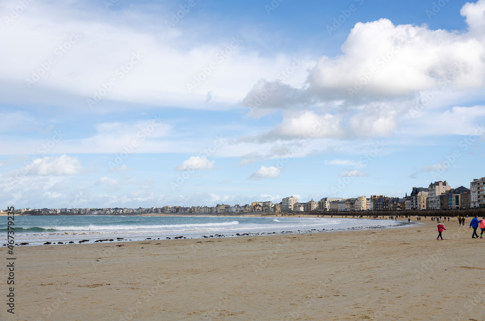 Town of Saint-Malo, a touristic icon in Brittany