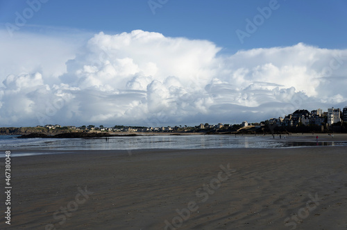Town of Saint-Malo, a touristic icon in Brittany, seascape © denis