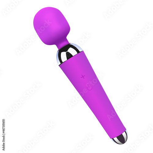 Vibrator. Vibrating massager. Sex toy vector illustration