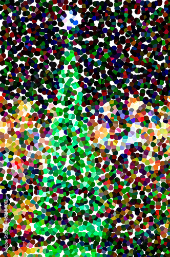 Artistic treatment of Green Christmas Tree and lights