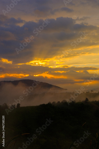 morning light on the mountain