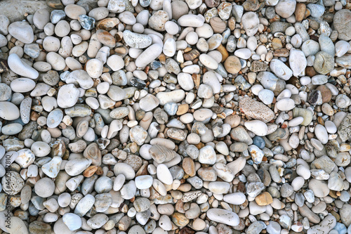 round pebbles sea texture background