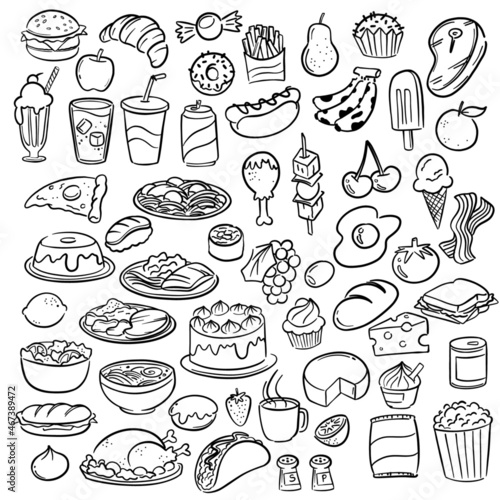 Food Doodle Set (ID: 467389472)