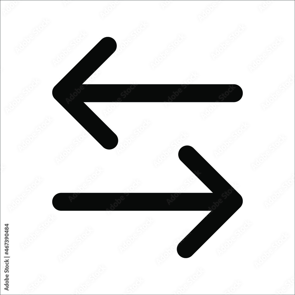 Double arrow icon illustration vector sign symbol isolated, on a white background Double arrow icon illustration vector sign symbol isolated, on a white background