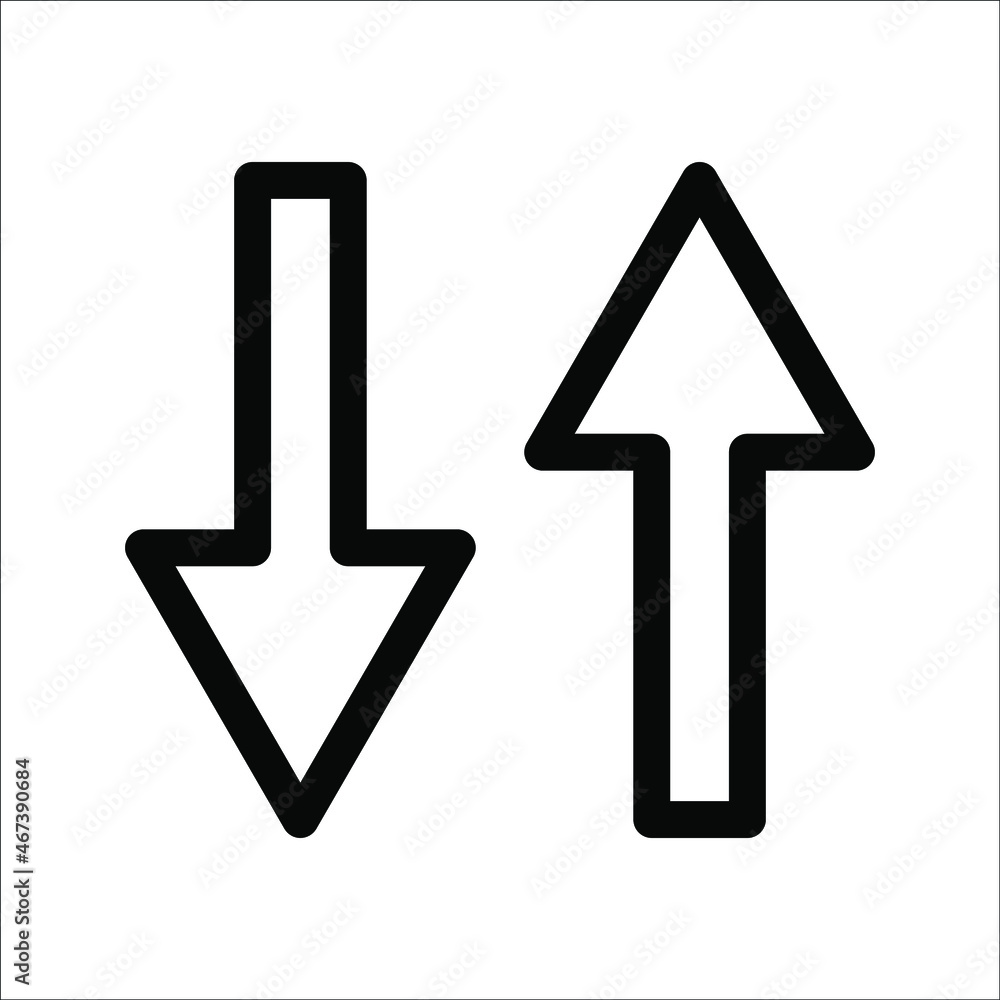Double arrow icon illustration vector sign symbol isolated, on a white background Double arrow icon illustration vector sign symbol isolated, on a white background