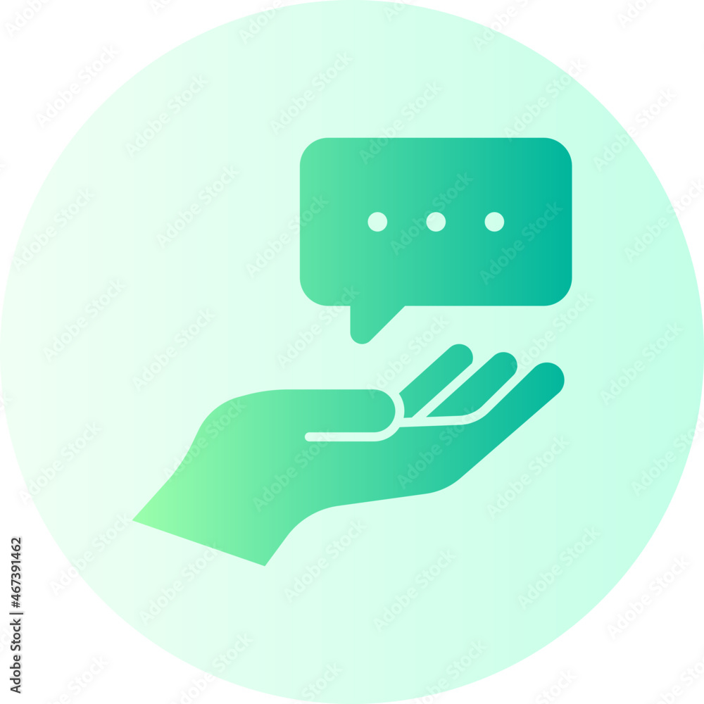 Advice chat gradient icon Advice chat gradient icon