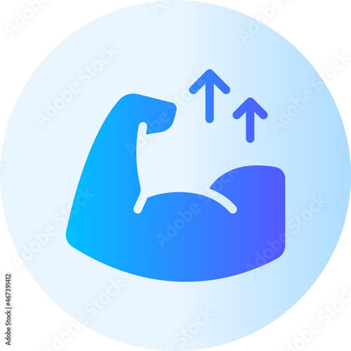 Strong gradient icon