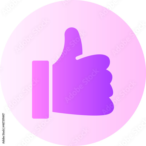 Thumb Up gradient icon