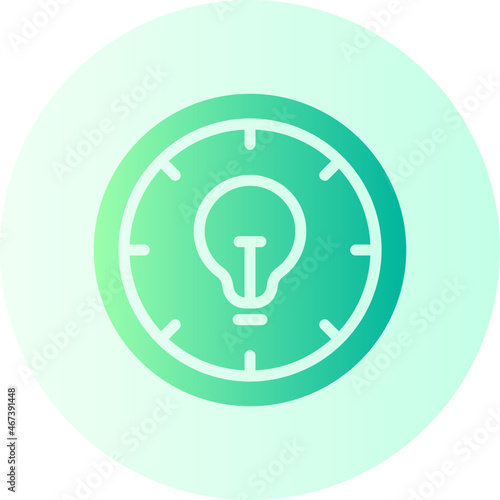 time idea gradient icon