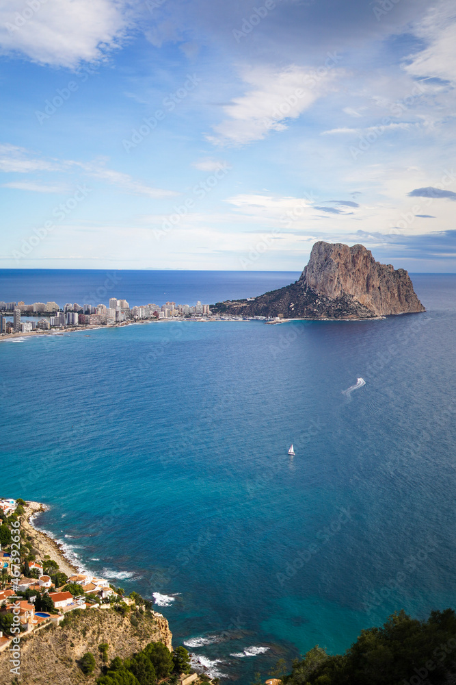 view of the coast of the Calpe