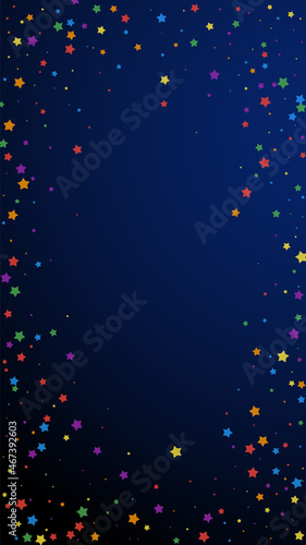 Festive adorable confetti. Celebration stars. Joyo
