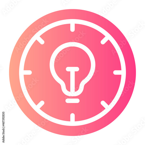 time idea gradient icon