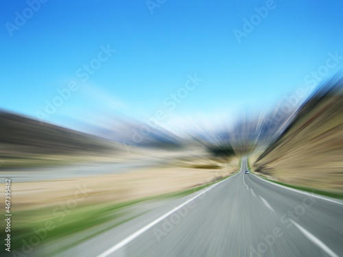 motion blur road