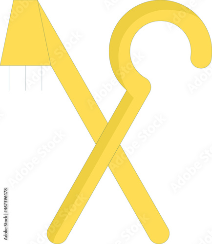 culture and communities icon                crook  and flail