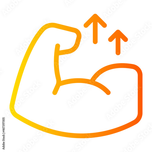 Strong gradient icon