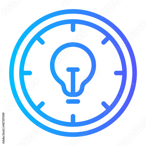 time idea gradient icon