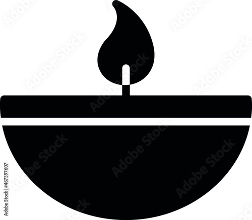culture and communities icon                ner tamid and candle