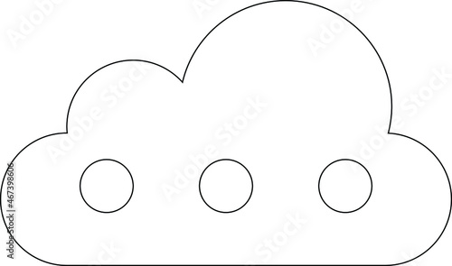 cloud service icon               database  and network
