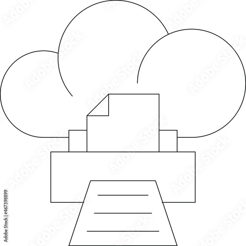 cloud service icon               database  and network