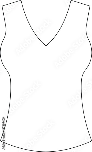 clothes icon               sleeveless shirt and Sleeveless