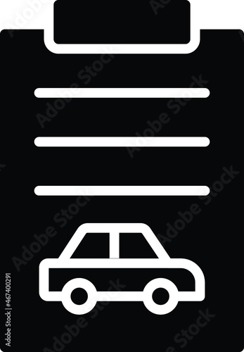 car service and repair icon               car receipt  and car