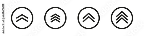 Swipe up arrow icon. Swipe up left right modern simple sign. Pull up vector isolated symbol. Finger swipe arrow to open page.